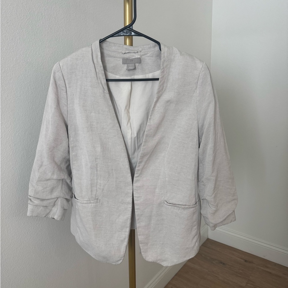 Women's Light Gray Blazer H&M